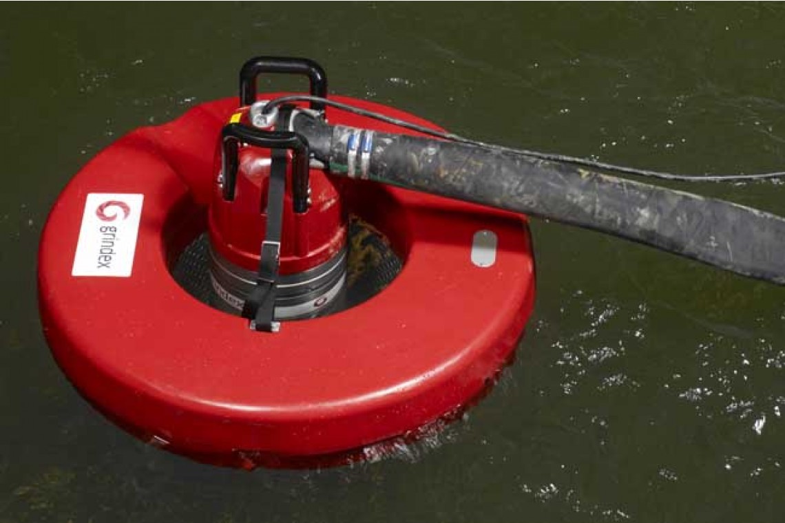 Grindex in pump raft